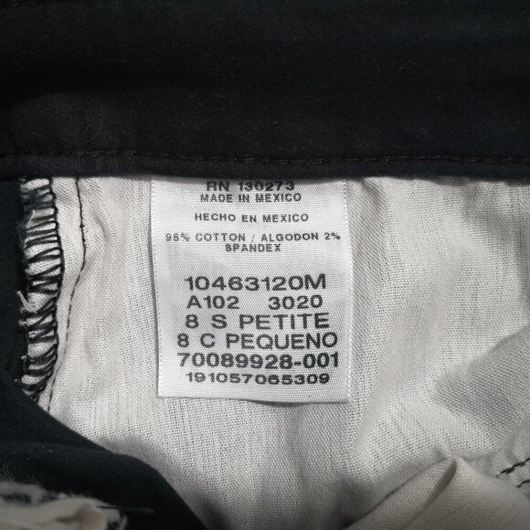 Lee Petite Ladies Size 8S Relaxed Fit Mid Rise Straight Leg Black Jeans - Picture 4 of 12